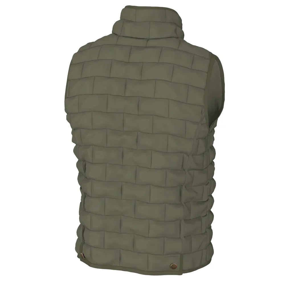 Local Boy Men's Brick Quilted Vest - Image 2