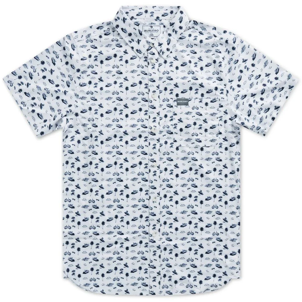 Burlebo's Men's Performance Short Sleeve Button Up Shirt - Image 2