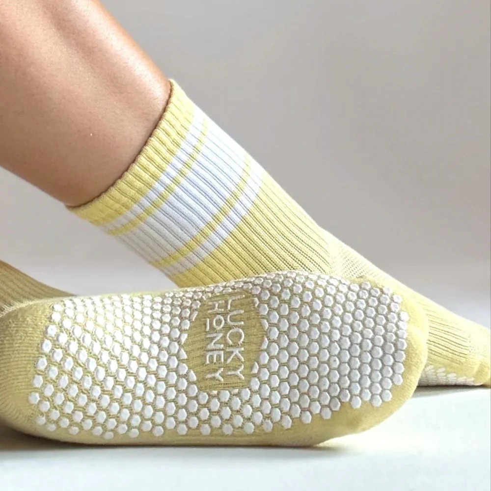 Lucky Honey The Crew Stipe Grip Socks - Image 10