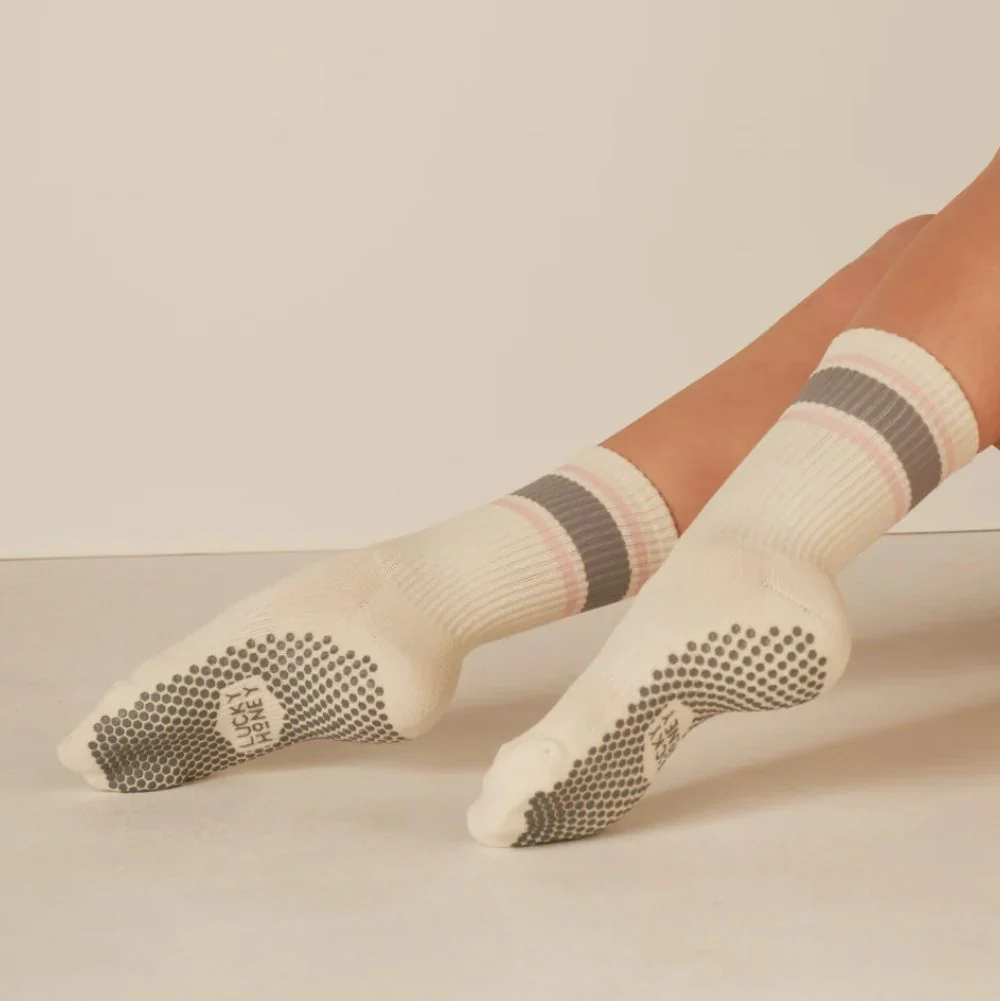 Lucky Honey The Crew Stipe Grip Socks - Image 12