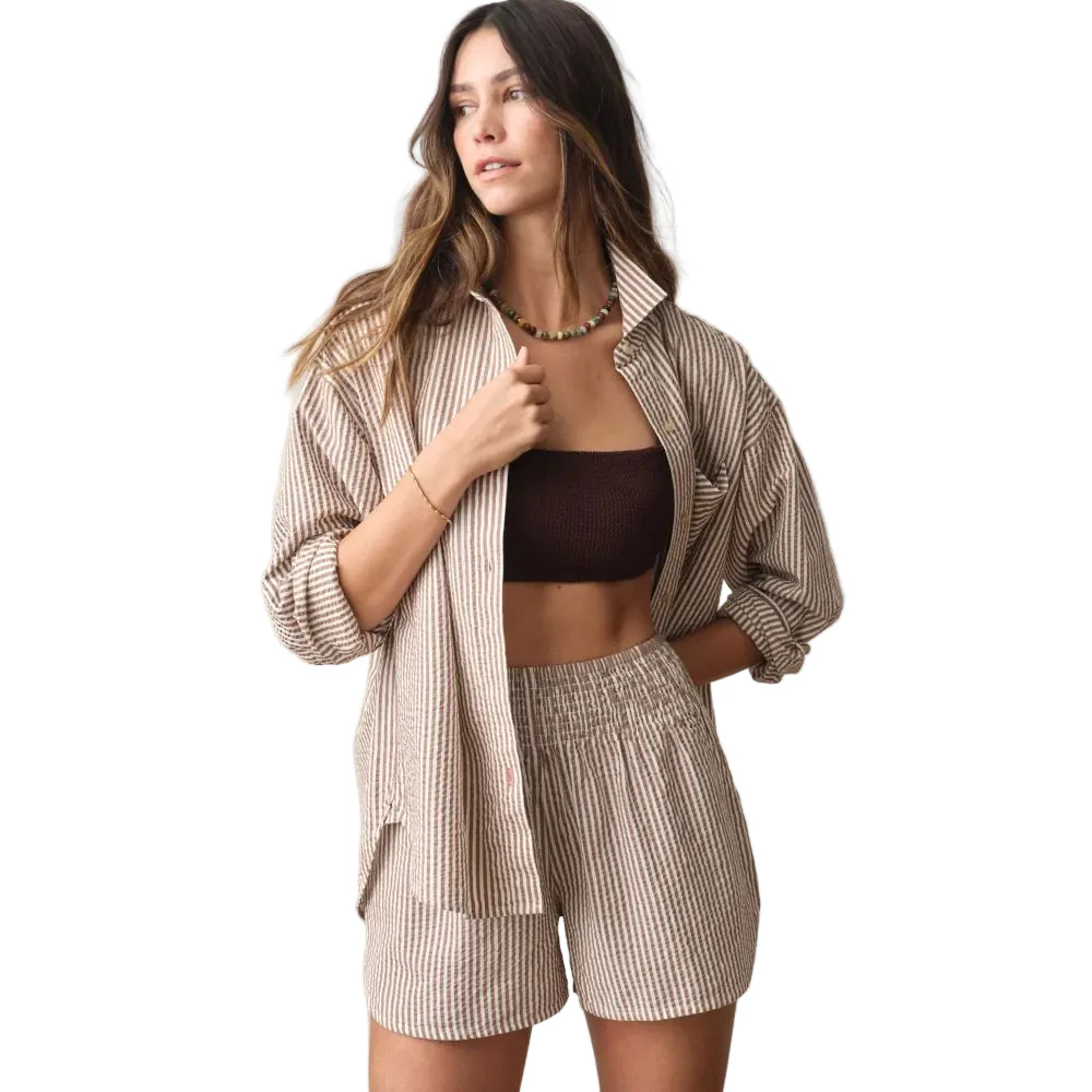 Marine Layer Women's Isla Seersucker Short - Image 3