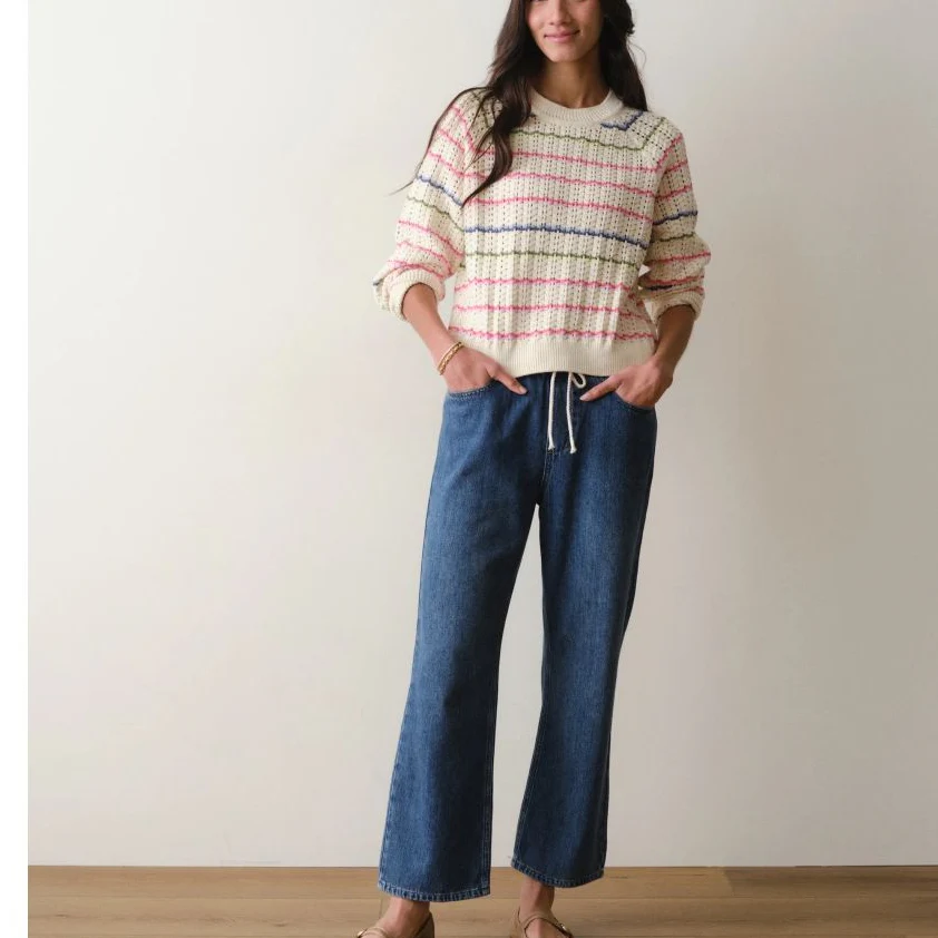 Marine Layer Women's Mina Pointelle Sweater - Image 5