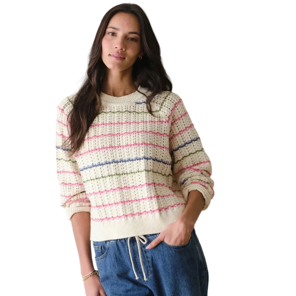 Marine Layer Women's Mina Pointelle Sweater - Image 6