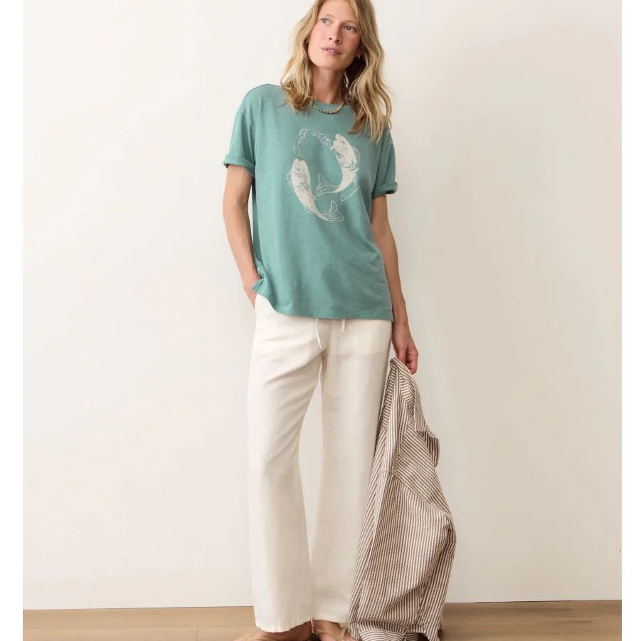 Marine Layer Women's Oversized Hemp Graphic Tee - Image 4