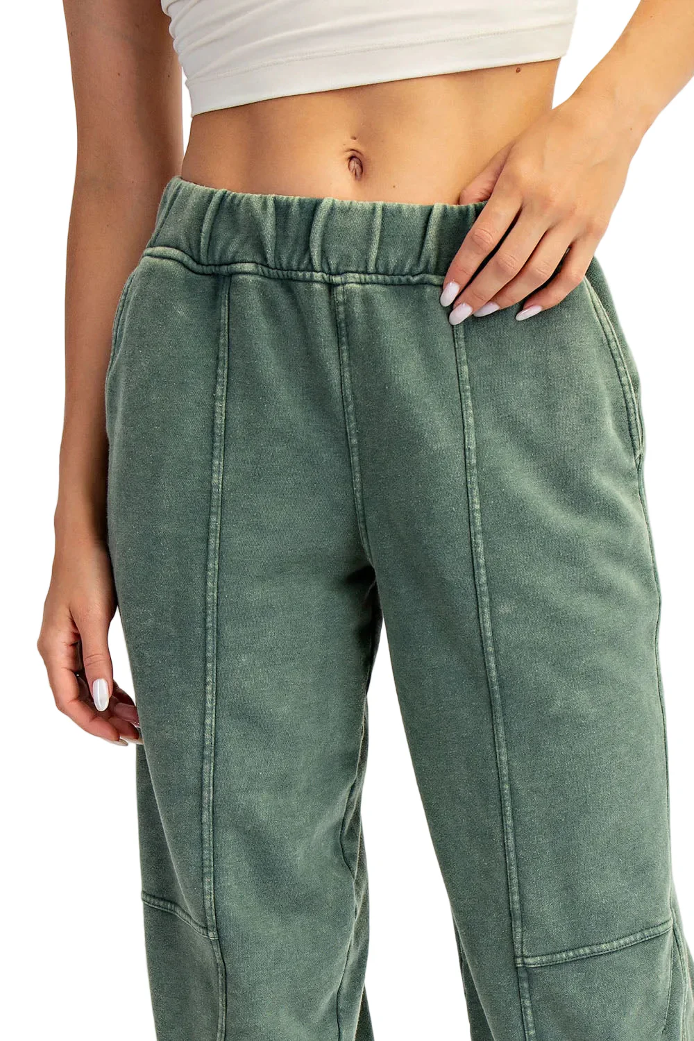 Rae Mode Women's Waffle Wide Leg Pants - Image 5