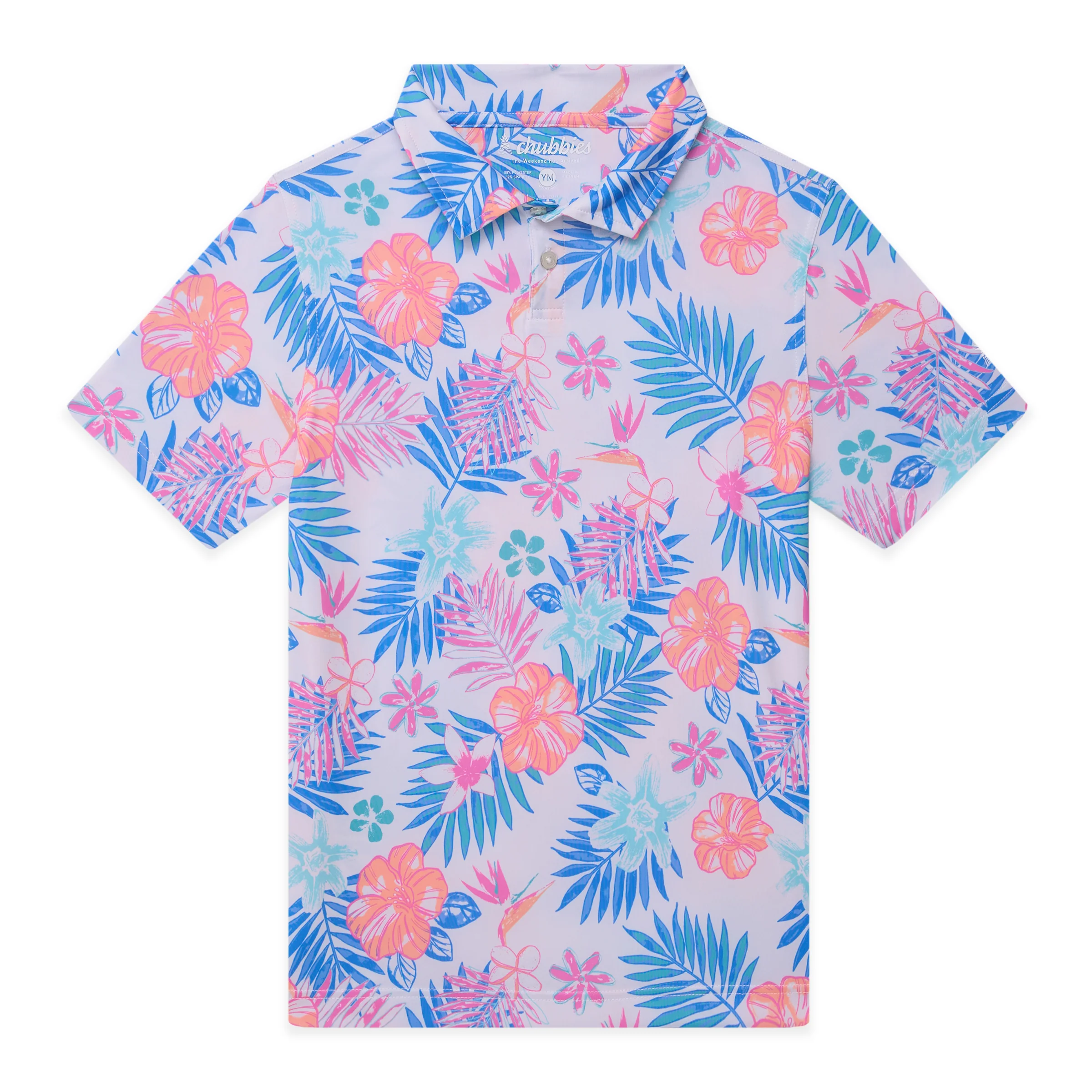 Chubbies Youth Tropics Like It's Hot Polo